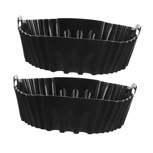 EXCEART 1 Satz Silikon Backform Für Heißluftfritteuse Runde Silikonmatte Für Luftfritteuse Antihaftbeschichtete Einsatzmatte Chicken Wings Burger Und Mehr 2 Stück EXCEART 1 Satz Silikon Backform Für Heißluftfritteuse Runde Silikonmatte Für Luftfritteuse Antihaftbeschichtete Einsatzmatte Chicken Wings Burger Und Mehr 2 Stück von EXCEART