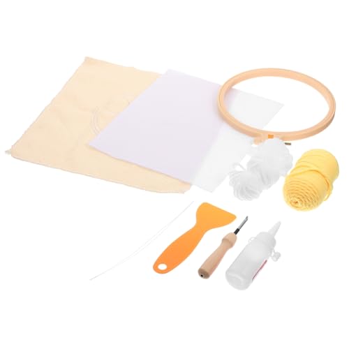 EXCEART 1 Satz gestickter Untersetzer Stickpackung Kat Stickgarn Party schulanfänger Bausatz zum Selbermachen von Untersetzern Material für Untersetzer selber Machen Metall von EXCEART