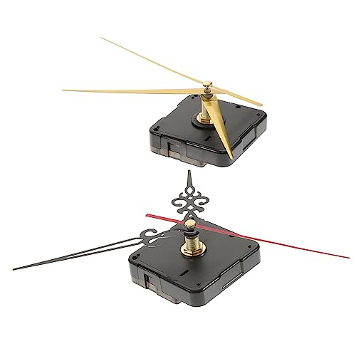 EXCEART 1 Satz lautloses Uhrwerk Bausatz Uhrwerk Reparatur Mechanismen Uhr-Kit Bausätze Ersatzmechanismus für Wanduhren Teile des Uhrwerks Uhrwerk Ersatzteil Plastik Black von EXCEART