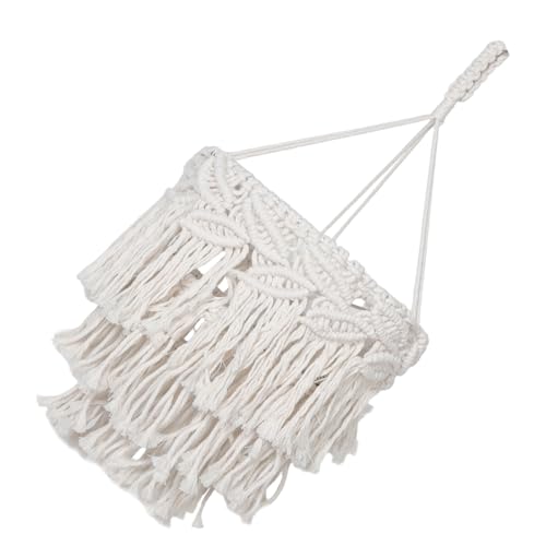 EXCEART 1 Set Wandteppich Lampenschirm Pendelleuchten Abdeckung Deckenschirm Makramee Lampe Swag Lampe Deckenlampenschirm Heimdeko Boho Lampenschirm Fransenlampenschirm von EXCEART