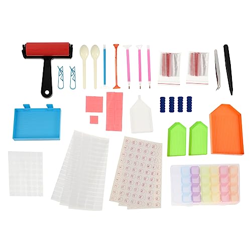 EXCEART 1 Set Werkzeug Diamant Werkzeugbehälter Strass Schaber Perlen Tabletts Diamant Kunst DIY Werkzeuge Strass Punktierstift Diamant Kunst Punkt Bohrstifte Diamant Tablett Aus von EXCEART