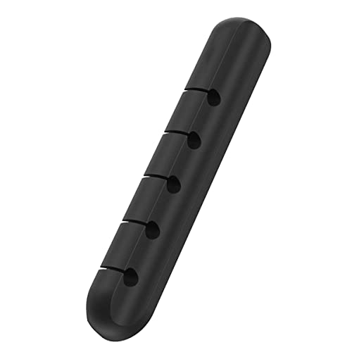 EXCEART 1 Stück Kabel Organizer aus Silikon für Home Office Praktischer Kabelmanager zur Aufbewahrung USB Kabeln für Schreibtisch Zuhause Schwarz von EXCEART