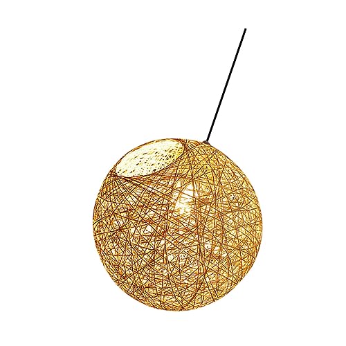 EXCEART 1 Stück Rattan-Kronleuchter Rattanlampe aus Korbgeflecht für den Flur dekorativ Makramee Gewebte rustikal Lampe hängen Boho-Leuchten Lampenschirme aus Rattan Boho-Hängelampe EXCEART 1 Stück Rattan-Kronleuchter Rattanlampe aus Korbgeflecht für den Flur dekorativ Makramee Gewebte rustikal Lampe hängen Boho-Leuchten Lampenschirme aus Rattan Boho-Hängelampe von EXCEART
