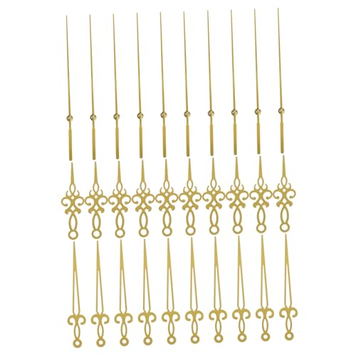 EXCEART 10 Sets Metalluhrzeiger Analoguhr Reparaturteile Zeiger Uhrzahlen Dekorative DIY Große Uhrzeiger Ersatz Vintage Kleine Wanduhren Für Zuhause Retro Kunststoff Golden EXCEART 10 Sets Metalluhrzeiger Analoguhr Reparaturteile Zeiger Uhrzahlen Dekorative DIY Große Uhrzeiger Ersatz Vintage Kleine Wanduhren Für Zuhause Retro Kunststoff Golden von EXCEART