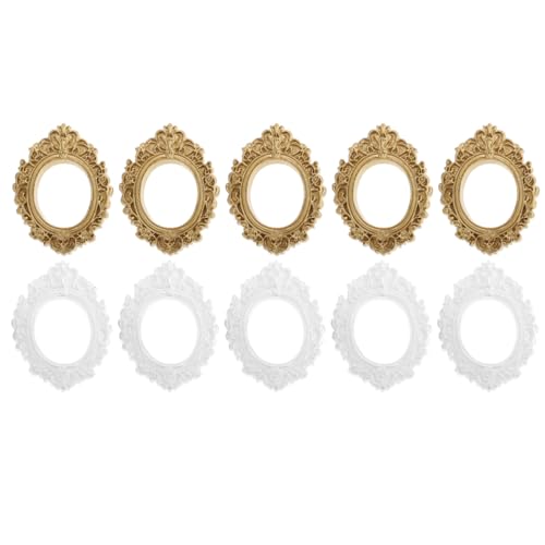EXCEART 10 StüCk Mini Vintage Bilderrahmen Oval Antik Harz Rahmen FüR Diy Handwerk Schmuck PräSentation Dekoration EXCEART 10 StüCk Mini Vintage Bilderrahmen Oval Antik Harz Rahmen FüR Diy Handwerk Schmuck PräSentation Dekoration von EXCEART