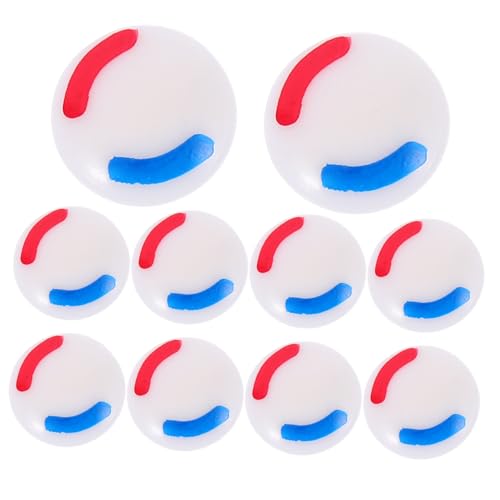 EXCEART 10 Stück Teiliges Wasserhahn Heiß Kalt Schilder aus Langlebigem Kunststoff Dekorative Rote und Blaue Markierungen für Einfache Griffkennzeichnung Geeignet für Küche Bad und von EXCEART