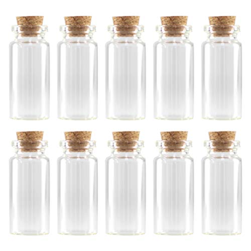 100stücke Korkglasflasche Transparente Aufbewahrungsbehälter Für Diy Und Leicht Für Kleine Und Bastelmaterialien von EXCEART