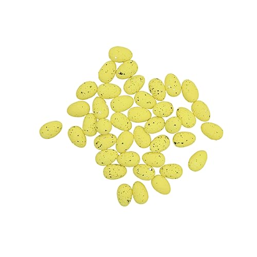 EXCEART 100 Stück gefälschtes Ei Mini Schaum plastikenten brüten ziernieten beemysafe Doodles mockin The Hatching fogelschreker gefälschte Eier Brieftaube Yellow von EXCEART