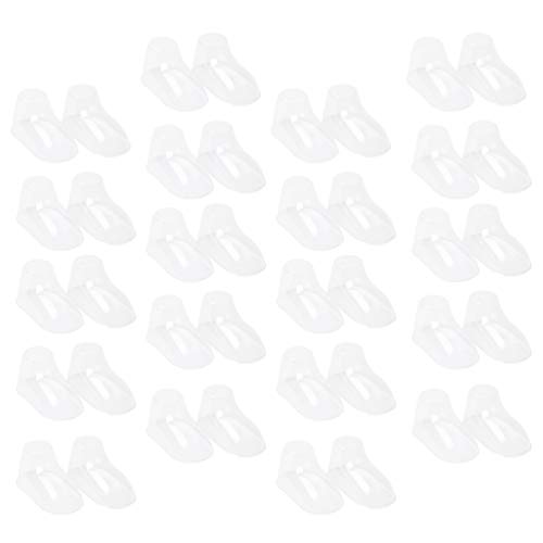 EXCEART 100Pcs Kunststoff Klar Baby Füße Display Kleinkind Booties Socke Schuhe Unterstützt Former Stehen Halter für Shop Und Heimgebrauch Socken Schaufenster von EXCEART