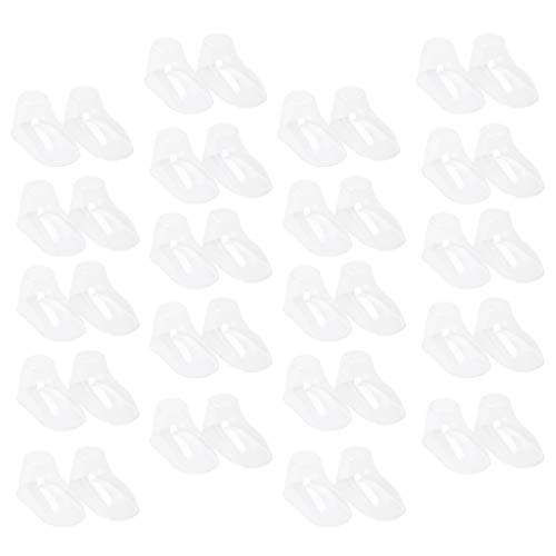 EXCEART 100Pcs Kunststoff Klar Baby Füße Display Kleinkind Booties Socke Schuhe Unterstützt Former Stehen Halter für Shop Und Heimgebrauch Socken Schaufenster von EXCEART