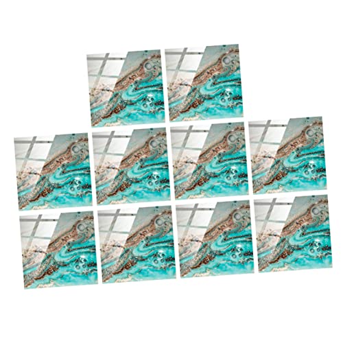 EXCEART 10Stücke Selbstklebende Wasserdichte Marmor Fliesenaufkleber Mattem DIY Kristallfilm Wanddekoration für Küche und Bad Zufällige Muster EXCEART 10Stücke Selbstklebende Wasserdichte Marmor Fliesenaufkleber Mattem DIY Kristallfilm Wanddekoration für Küche und Bad Zufällige Muster von EXCEART
