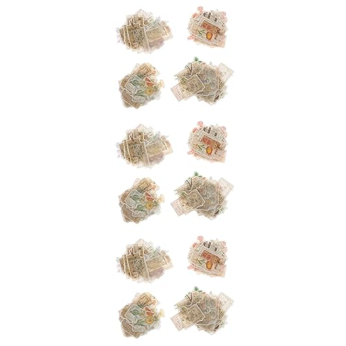 EXCEART 12 Sätze dekorative Aufkleber selber Machen Scrapbooking Sticker Scrapbook Stickers Punktaufkleber Scrapbooking -Papier Müll briefumschläge Washi-Aufkleber Aufkleber für Umschläge von EXCEART