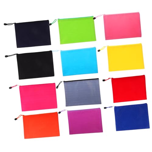 EXCEART 12 Stück Aktenhalter Dokumententasche aus Segeltuch wiederverwendbare Reißverschlusstaschen Canvas-Ordner tragbare Dokumententasche Dokument mit Reißverschluss Tasche für Akte EXCEART 12 Stück Aktenhalter Dokumententasche aus Segeltuch wiederverwendbare Reißverschlusstaschen Canvas-Ordner tragbare Dokumententasche Dokument mit Reißverschluss Tasche für Akte von EXCEART