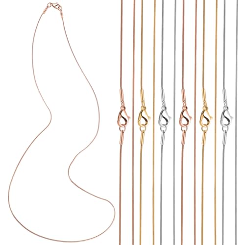 EXCEART 12 Stück Schlangenkette 304 Edelstahlkette Mit Karabinerverschlüssen Schmuckherstellung Kettenverlängerung Für Schmuckherstellungszubehör EXCEART 12 Stück Schlangenkette 304 Edelstahlkette Mit Karabinerverschlüssen Schmuckherstellung Kettenverlängerung Für Schmuckherstellungszubehör von EXCEART