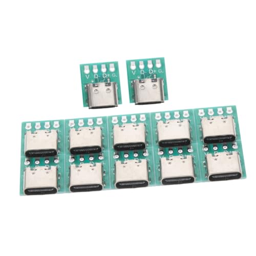 EXCEART 12stücke USB c Anschlussplatine PCB Für Datenleitung Kabel Adapter Weiblich c Zubehör Board von EXCEART