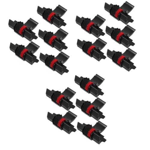 EXCEART 15 STK Rotes Und Schwarzes Zweifarbiges Tintenrad Einfacher Rechner Tintentankdrucker Banddrucker Rote Farbwalze Taschenrechner Tintenrad Taschenrechner Farbband Drucker Tintenrad von EXCEART