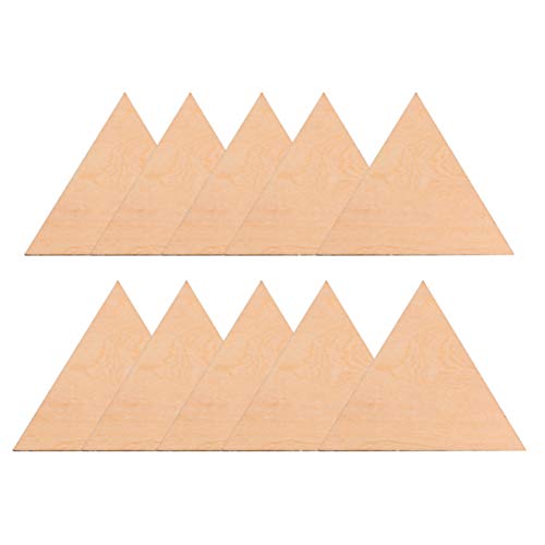EXCEART 15stücke Triangular Cutouts Leere Holzscheiben Für Malerei Bastelprojekte Dekoration Für Weihnachten Hochzeiten Und von EXCEART