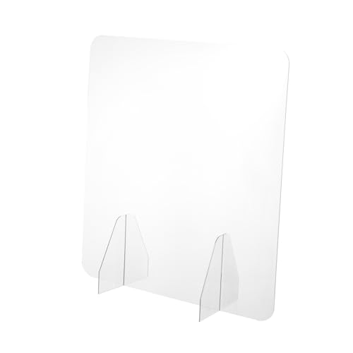 EXCEART 1Stück Acryl Tischseparator Transparent Abnehmbar Für Effektiven Spritzschutz Und Hygieneschutz Am Arbeitsplatz von EXCEART