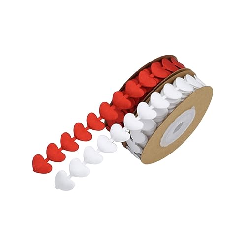 EXCEART 2 Rolle Weihnachtsgeschenke weihnachtsdeko listones para manualidades Bastelband Weihnachtsbaumbänder weißes Glitzerband Schleife Kranz Dekorationen geprägtes Band Stuhl von EXCEART