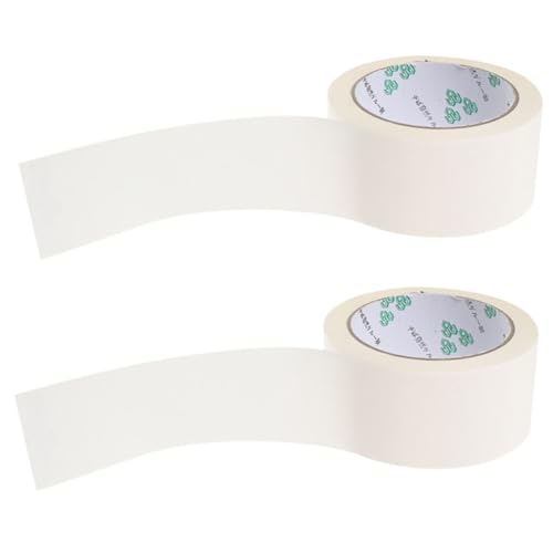 EXCEART 2 Rollen Weißes Paketband Klebestreifen Versandklebeband Industrieverpackungsband Beschreibbares Paketband Packband Aus Papier Kraftpapier Breites Versiegeln Sie Die Schachtel von EXCEART