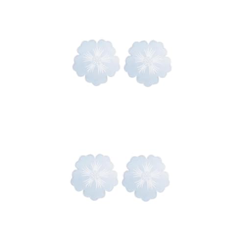 EXCEART 2 Sätze Blume Untersetzer Form Kunsthandwerk Dekoration Schalenmattenform Wohnungsdeko Wohnraumdeko Moul Silikonform Selber Machen Epoxidform Selber Machen Kieselgel 2 Stück * 2 von EXCEART
