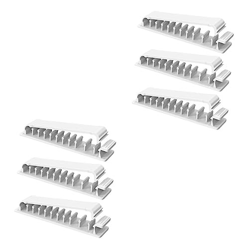 EXCEART 2 Sätze Kabelclips Selbstklebende Kabelhalter Für Kabelmanagement Usb Organizer Für Schreibtisch Büro Auto Und Zuhause Für Daten Und Netzwerkleitungen 3 Stück * 2 von EXCEART