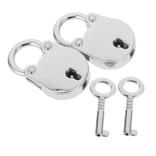 EXCEART 2 Sätze Mini Vintage Metall-schlösser mit Schlüssel Kleine Bär-design Vorhängeschlösser für Tagebuch Schmuckkästchen Koffer Handtaschen Kompakt Robust und Vielseitig für Reisen von EXCEART