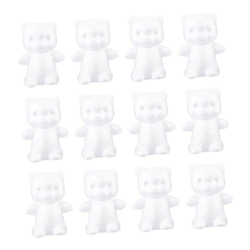 EXCEART 2 Sätze Modell Weihnachtsbasteln Weihnachtsdeko Hochzeitsdeko Modelle Styroporbärform Bär Modellieren Styroporbär DIY Form Hochzeit Bär Ornament Weiß 12 Stücke * 2 EXCEART 2 Sätze Modell Weihnachtsbasteln Weihnachtsdeko Hochzeitsdeko Modelle Styroporbärform Bär Modellieren Styroporbär DIY Form Hochzeit Bär Ornament Weiß 12 Stücke * 2 von EXCEART