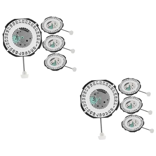 EXCEART 2 Sätze Uhrwerke Zubehör Tag Wählen Kalenderzifferblatt Ansehen Uhr-kalenderzifferblatt Reparieren Austausch Der Ringuhr Austausch des Mechanismus Metall Silber 4 Stücke * 2 EXCEART 2 Sätze Uhrwerke Zubehör Tag Wählen Kalenderzifferblatt Ansehen Uhr-kalenderzifferblatt Reparieren Austausch Der Ringuhr Austausch des Mechanismus Metall Silber 4 Stücke * 2 von EXCEART