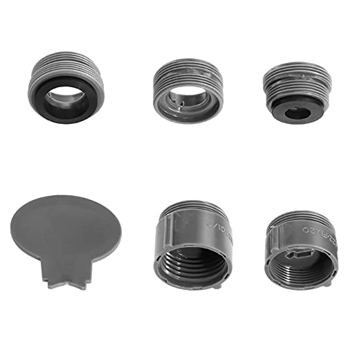 EXCEART 2 Sätze Wasserhahn-adapter Wasserhahndüse Adapter Wasserhahn-sprayer-adapter Grey Plastik von EXCEART