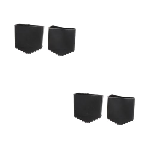EXCEART 2 Sätze rutschfeste Matte Ersatzleiterfüße Nicht-Skid Ladder Pads Nonslip Griff Für Leiter Fußkissen Leiter-fußpolster Leiterfüße Kappen Leiter Fußpolster Gummi Schwarz 2 Stück * 2 von EXCEART