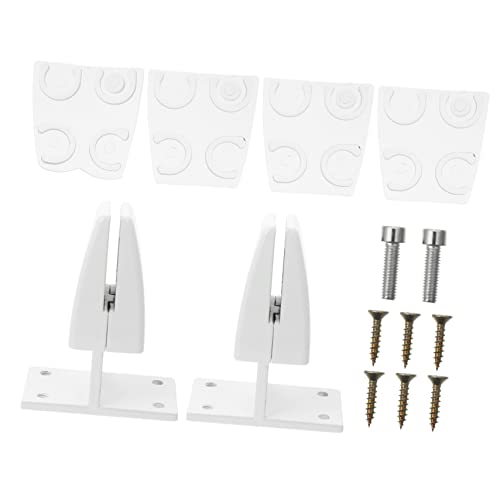 EXCEART 2 Stück Desktop-rahmenclip Schreibtischtrennwandklemme Büro Unterstützung Partitionen Anschlüsse Schreibtisch Bildschirm Bildschirmtrennklemme Mehrere Weiß Aluminiumlegierung von EXCEART