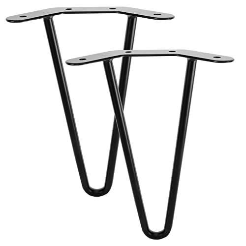 EXCEART 2 Stück Haarnadel Tischbeine Metall 250mm Stabil für Couchtisch Schreibtisch Selbstgemacht Projekte von EXCEART