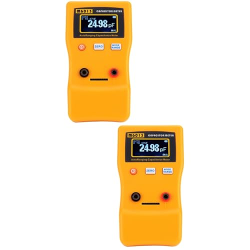 EXCEART 2 Stück Handheld Capacitor Tester Digitale Kapazitätsmessgerät Automatischer Messbereich für Präzise Elektrokomponenten Tragbar und Kompakt für Hobbyisten und Profis von EXCEART
