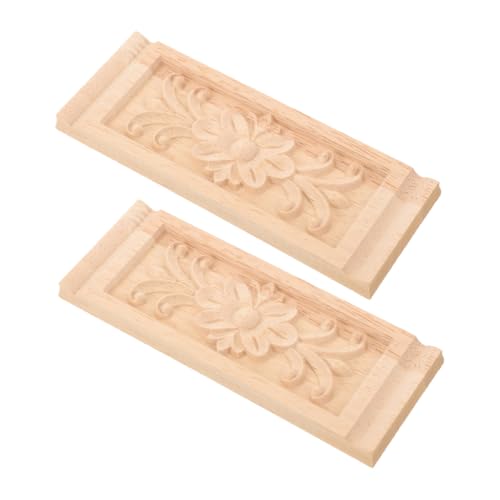 EXCEART 2 Stück Holzornamente Möbel Geschnitzte Holzapplikationen Europäischer Stil Dekorative Auflagen für Schranktüren Vielseitige Möbelverzierung mit Einfacher Klebeanbringung EXCEART 2 Stück Holzornamente Möbel Geschnitzte Holzapplikationen Europäischer Stil Dekorative Auflagen für Schranktüren Vielseitige Möbelverzierung mit Einfacher Klebeanbringung von EXCEART