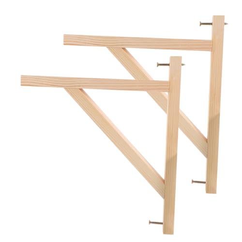 EXCEART 2 Stück Massive Holz Wandregalhalterung Teiliges Dreieckige Regalträger Robust Stabile Halterung für Küchen Bad und Wohnzimmerregale Vielseitig Einsetzbar EXCEART 2 Stück Massive Holz Wandregalhalterung Teiliges Dreieckige Regalträger Robust Stabile Halterung für Küchen Bad und Wohnzimmerregale Vielseitig Einsetzbar von EXCEART