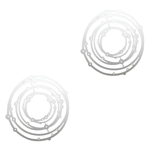 EXCEART 2 Stück Prägestempel Aus Metall Locher Herz Poster Papier Stirbt Gestanzt Kartenvorrat Briefmarken Schablonen Puzzle-Cutter Papierschneider Stahl Mit Hohem Kohlenstoffgehalt Silver von EXCEART