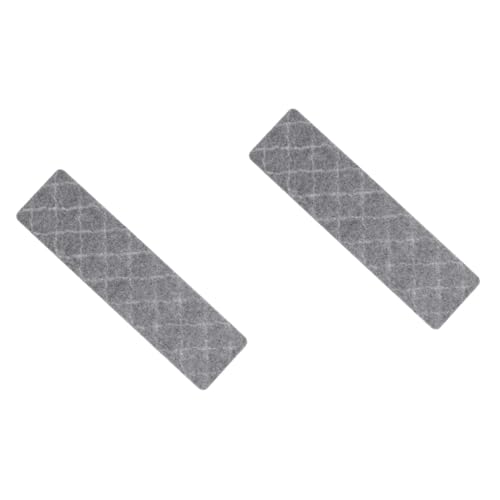 EXCEART 2 Stück Rutschfeste Treppenstufen tritt Treppenteppiche Schleudern waschbar Treppenstufen Teppich Pads Teppich-Treppenstufen für den Innenbereich Teppich treppenläufer Grau von EXCEART
