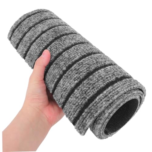EXCEART 2 Stück Rutschfeste Treppenstufenmatten Polyester Antirutsch Teppich für Treppen Innenbereich Geräuschreduzierend Selbstklebend Geeignet für Senioren und Haustiere von EXCEART