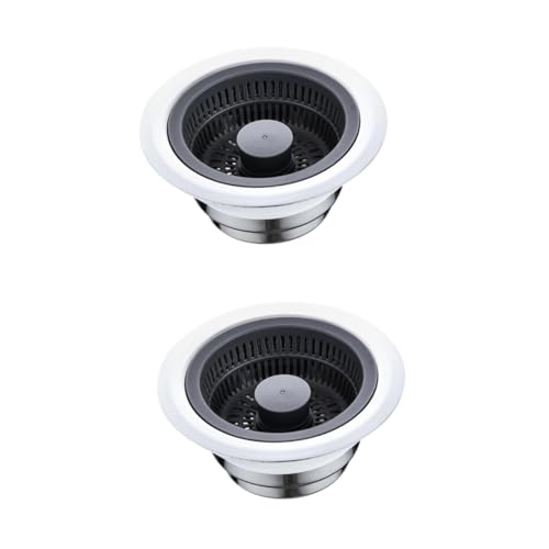 EXCEART 2 Stück Senke Den Hüpfenden Kern Abflussstopfen Sink Stopper Spülenabflusskorb Spüle Siebkorb Küchenspüle Sieb Filter Für Küchenspüle Rostfreier Stahl Silver EXCEART 2 Stück Senke Den Hüpfenden Kern Abflussstopfen Sink Stopper Spülenabflusskorb Spüle Siebkorb Küchenspüle Sieb Filter Für Küchenspüle Rostfreier Stahl Silver von EXCEART