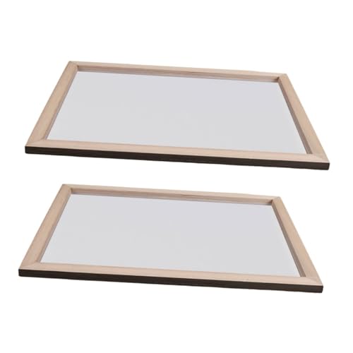 EXCEART 2 Stück Teiliges Holzpapier mit Doppellagigem Siebrahmen für DIY Papierhandwerk Traditioneller Stabiler Bastelrahmen für Kreative Projekte und Kulturinteressierte EXCEART 2 Stück Teiliges Holzpapier mit Doppellagigem Siebrahmen für DIY Papierhandwerk Traditioneller Stabiler Bastelrahmen für Kreative Projekte und Kulturinteressierte von EXCEART