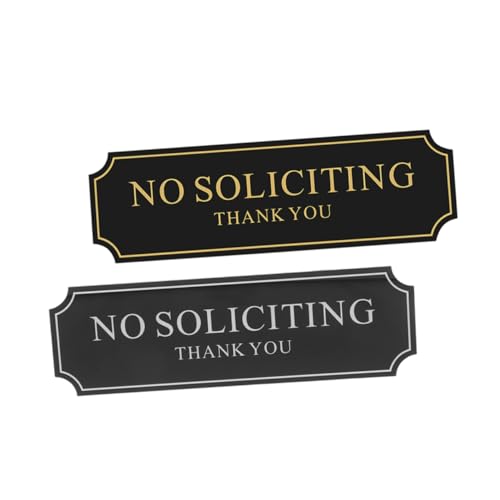 EXCEART 2 Stück Teiliges No Soliciting Türschild aus Robustem Acryl mit Selbstklebender Rückseite Einfache Glatten Oberflächen Dekoratives Verbotsschild für Hauseingang und Geschäftstür EXCEART 2 Stück Teiliges No Soliciting Türschild aus Robustem Acryl mit Selbstklebender Rückseite Einfache Glatten Oberflächen Dekoratives Verbotsschild für Hauseingang und Geschäftstür von EXCEART