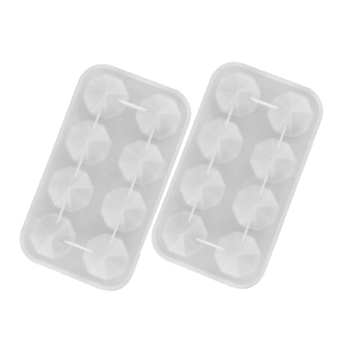 EXCEART 2 Stück Teiliges Wiederverwendbares Silikonform für Epoxidharz Gießformen Kleine Geometrische Kristallmold Facettierte Resin Gießform für DIY Schmuck Seife und Wohnkultur Geeignet von EXCEART