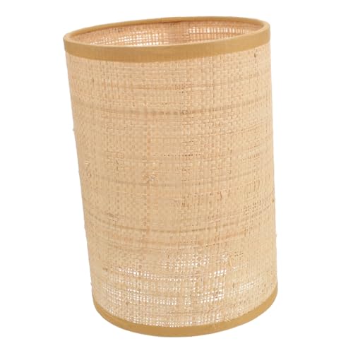 EXCEART 2 Stück handgewebter Lampenschirm Rattan groß Lampenschatten in Innenräumen Hütte tischlampe decke Böhmischer Windlampenschirm hängende Lampenschirme Metall von EXCEART