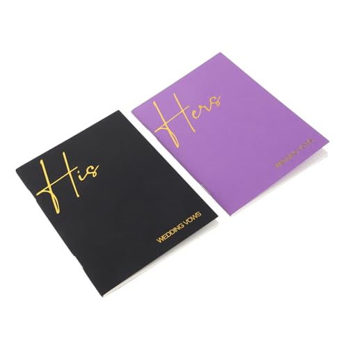 EXCEART 2-teiliges Gelübdebuch: Elegantes Set Mit Gelübdebüchern Für Sie Und Ihn – Notizbücher Für Den Offizianten Als Andenken An Die Hochzeitszeremonie Und Zum Schreiben Emotionaler EXCEART 2-teiliges Gelübdebuch: Elegantes Set Mit Gelübdebüchern Für Sie Und Ihn – Notizbücher Für Den Offizianten Als Andenken An Die Hochzeitszeremonie Und Zum Schreiben Emotionaler von EXCEART