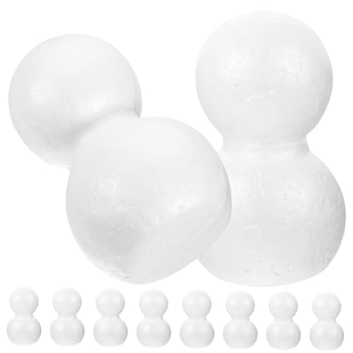EXCEART 2 Sets Schneemann-Material Schneemänner-bastelset Großes Polystyrol Schneemann-Spielzeug Für Kinder Für Weihnachtsfeiern 10 Stück * 2 EXCEART 2 Sets Schneemann-Material Schneemänner-bastelset Großes Polystyrol Schneemann-Spielzeug Für Kinder Für Weihnachtsfeiern 10 Stück * 2 von EXCEART