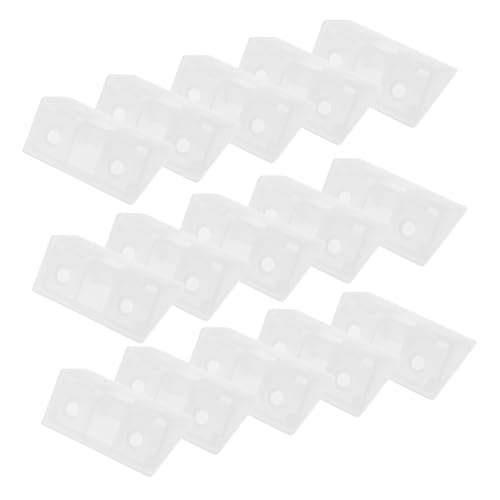EXCEART 20 Stück Kunststoff Eckwinkel Regal Halterungen Möbel Eckverbindung Form für Schränke und Robuste und Langlebige Konstruktion Transparentes Design mit Abdeckung EXCEART 20 Stück Kunststoff Eckwinkel Regal Halterungen Möbel Eckverbindung Form für Schränke und Robuste und Langlebige Konstruktion Transparentes Design mit Abdeckung von EXCEART