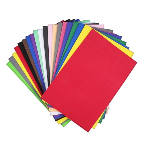 EXCEART 20 Stück Schaumstoffplatten, Bastelbedarf: 2 Mm Dicke, A4-mehrfarben-schaumpapier-Set Für DIY-projekte, Vorschulklassenzimmer, Scrapbooking, Handarbeit von EXCEART