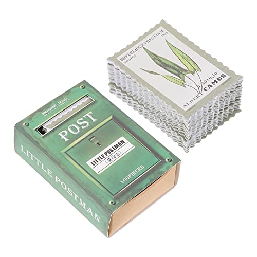 EXCEART 200blätter Vintage Briefmarken Aufkleber Retro Sticker Für Scrapbooking Und Kreative Dekoration Selbstklebend Und Vielseitig Einsetzbar Für Notizbücher Briefe Und Laptops von EXCEART