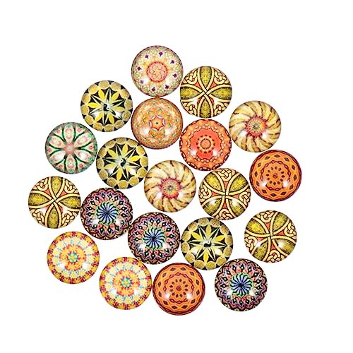EXCEART 20St Glasfleck Halsketten-Organizer Edelsteine Rocailles Strasssteine Schlüsselbundzubehör schmuck personalisiert Schmucksteine gemuse gems Cabochons aus Glas schmuck DIY Material von EXCEART